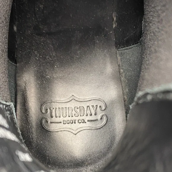 Thursday Boot Company Dark Olive Suede Chelsea Boots - Picture 9 of 10